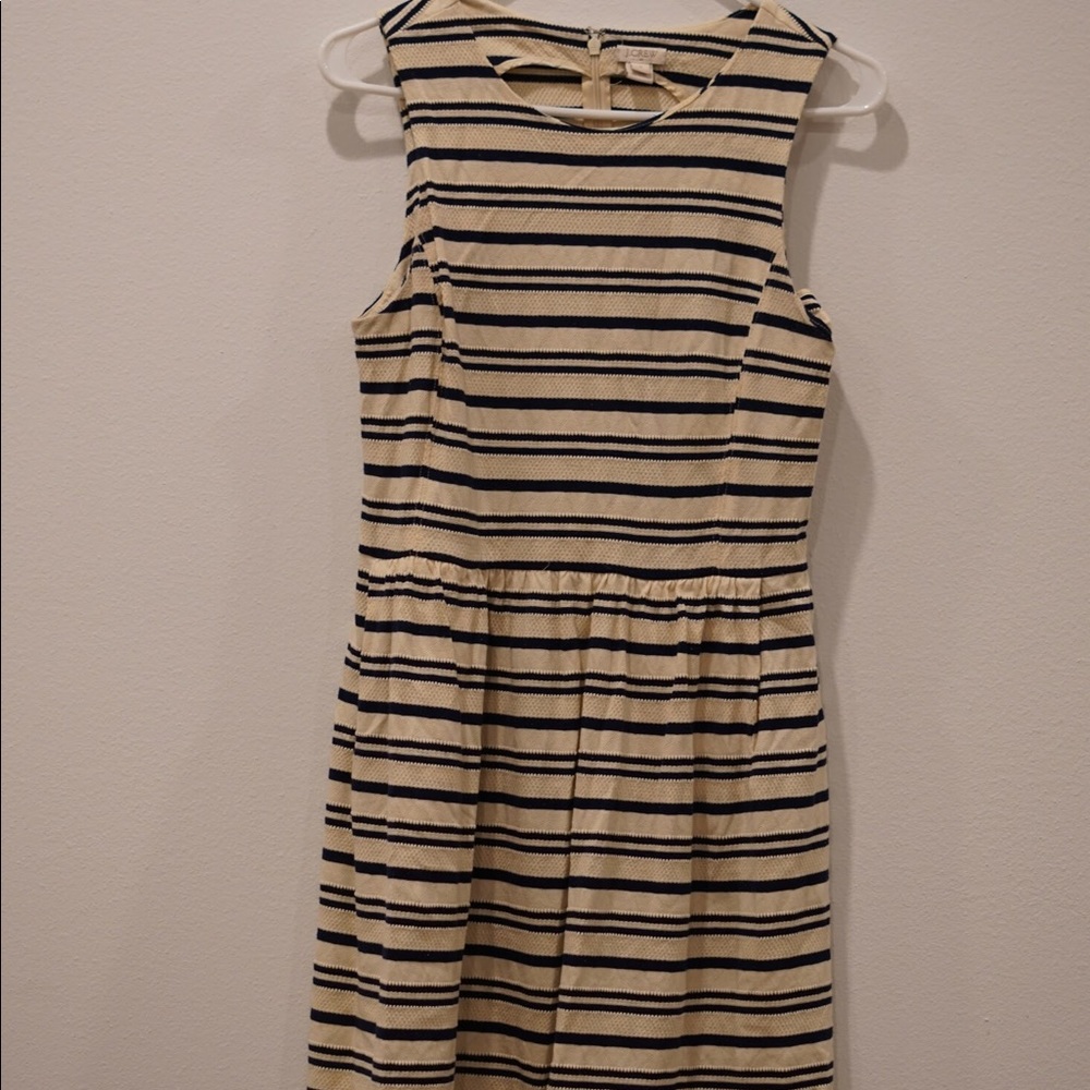 J Crew Factory Dress - Blue and White Stripe - S